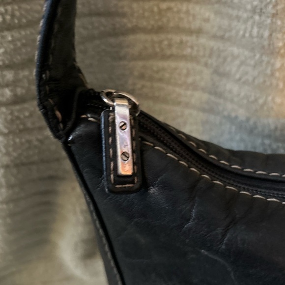 Vintage fossil leather shoulder bag Y2K ERA - Picture 4 of 6